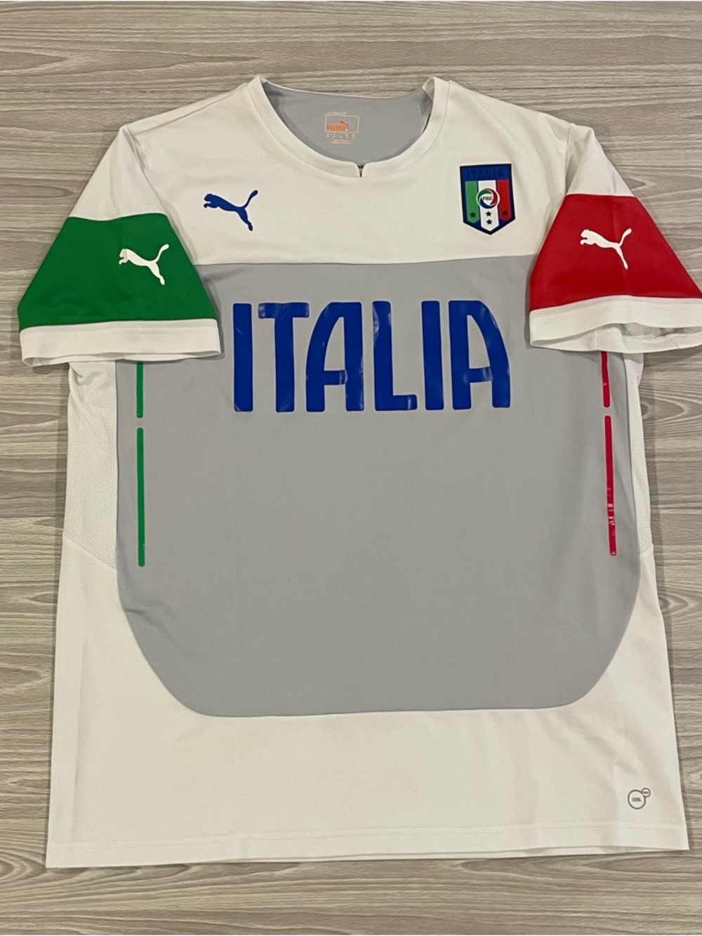 Puma 2014/15 Italy National Team Blue Soccer Jersey FIGC Italian Men’s Size XL